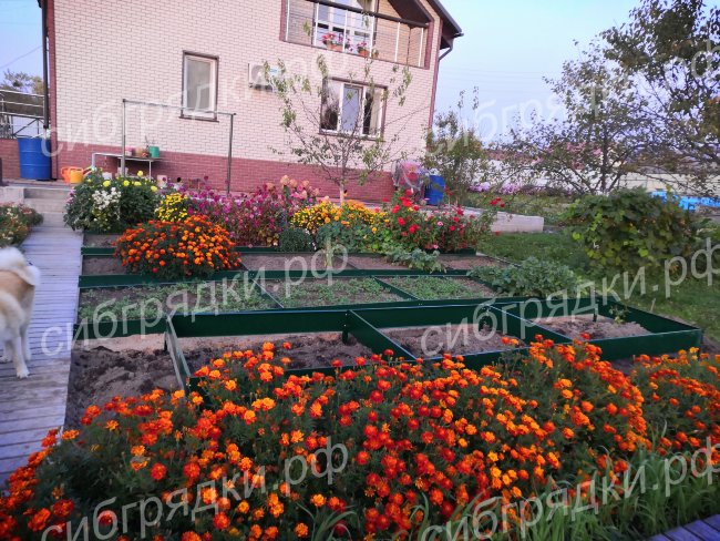Грядки с односторонним покрытием 15 см в Челябинске 